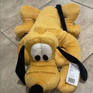 Disney Yellow and Black Pluto Stuffed Animal